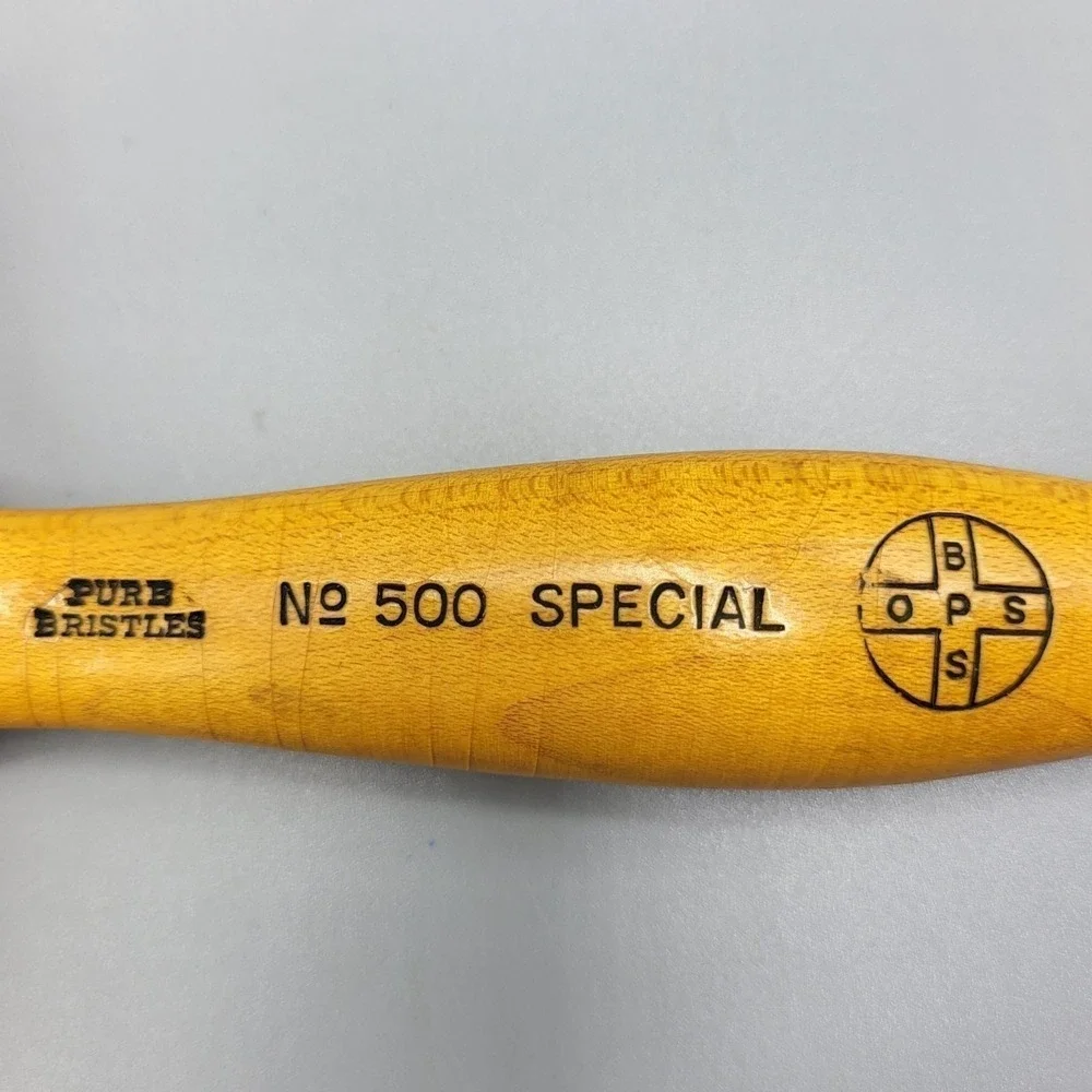 Vtg Patek Brothers Paint Brush No 500 4 Inch Pure Bristles Vulcanized In Rubber